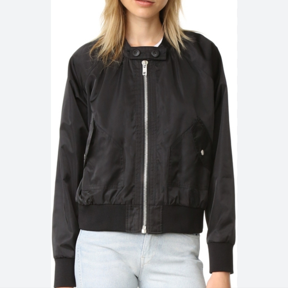 Free People Midnight Bomber Jacket